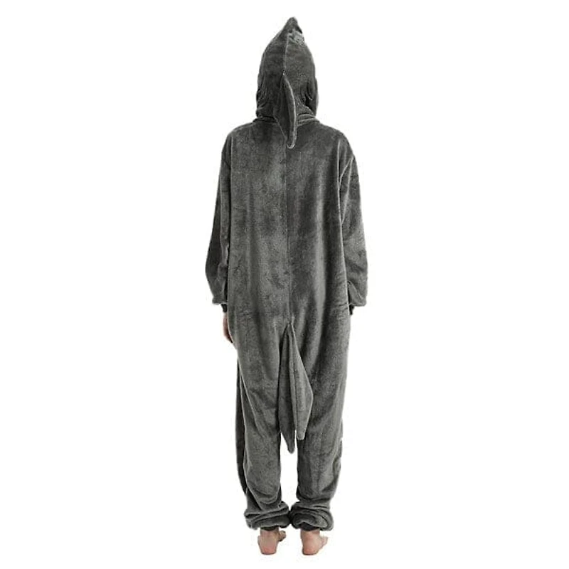 Cozy Cuddler Shark Flannel Onesie For Adults & Kids (1pc) Multiple Sizes