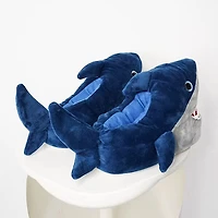 Plush Shark Slippers Unisex Rubber Sole Shoe (1 Pair) One-Size-Fits-Most