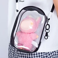 Transparent Crossbody Shoulder Bag For Plush Doll Display (1pc) Petite Threads