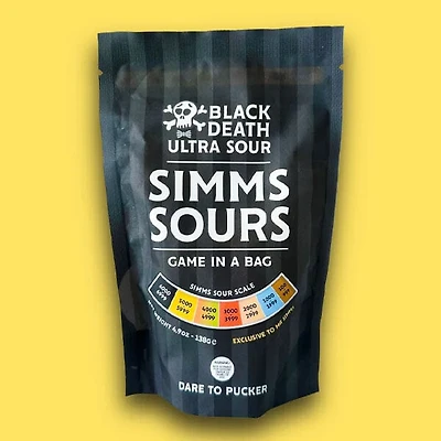 Mr. Simms Sweet Shoppe: Simms Sour Scale Game in a Bag (138g) Imported From England