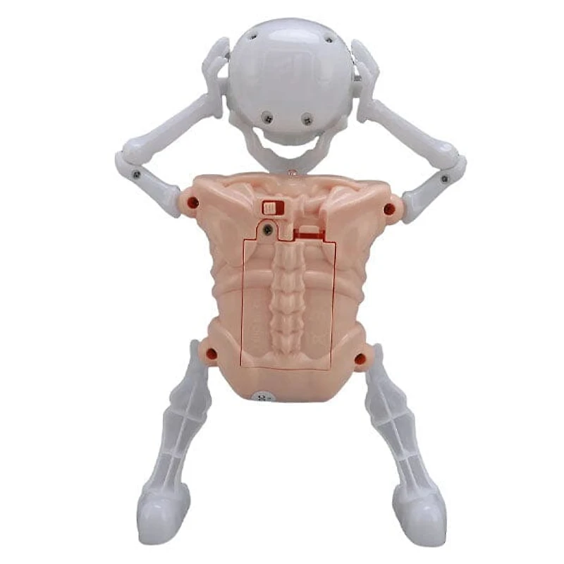 SkellyVibes Glow-In-The-Dark Dancing Skeleton - Lights Up & Laughs!