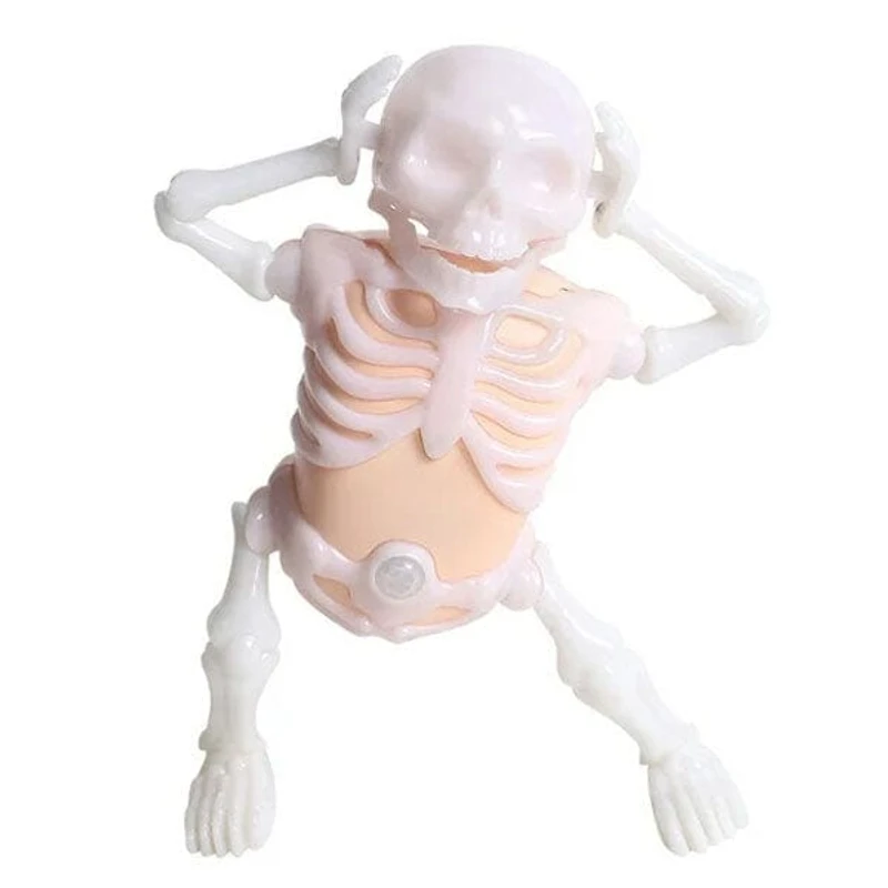 SkellyVibes Glow-In-The-Dark Dancing Skeleton - Lights Up & Laughs!