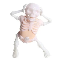 SkellyVibes Glow-In-The-Dark Dancing Skeleton - Lights Up & Laughs!