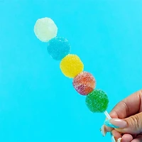 Silky Gem Crystal Candy Sizzle Pop Sour Mix Skewers (5pk)