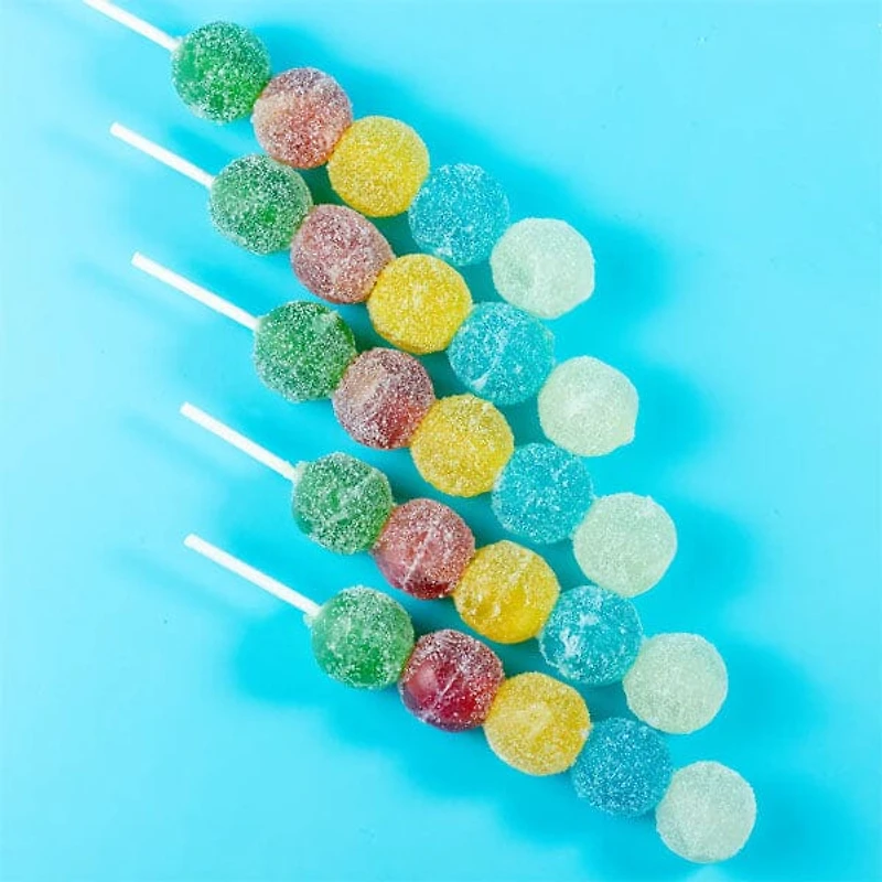 Silky Gem Crystal Candy Sizzle Pop Sour Mix Skewers (5pk)