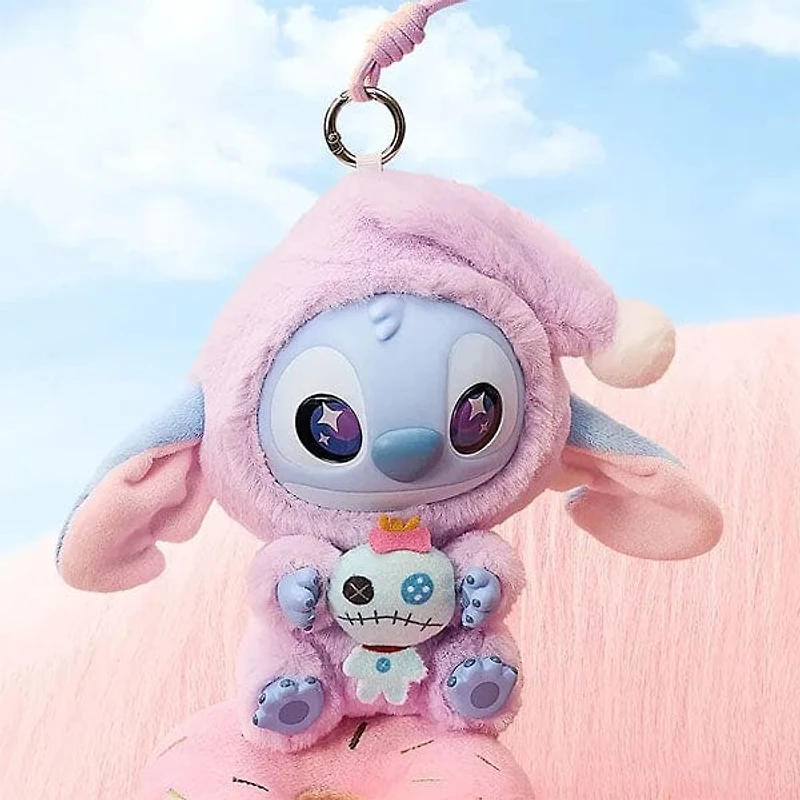 MINISO x Disney: Stitch "Eat Something Before Sleep" Series Plush Keychain Blind Box (1pc)