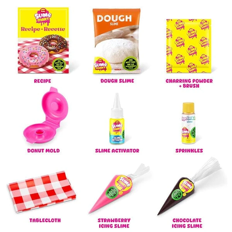 ZURU Slime Mart S1 Small Dessert Bag DIY Realistic Slime Food Clay Cracking Kit (1 Bag) Style Ships Assorted