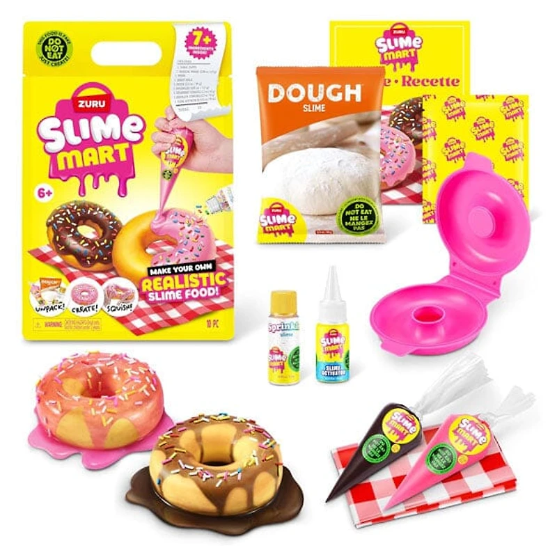 ZURU Slime Mart S1 Small Dessert Bag DIY Realistic Slime Food Clay Cracking Kit (1 Bag) Style Ships Assorted
