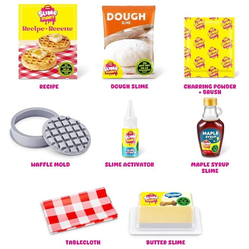 ZURU Slime Mart S1 Small Dessert Bag DIY Realistic Slime Food Clay Cracking Kit (1 Bag) Style Ships Assorted