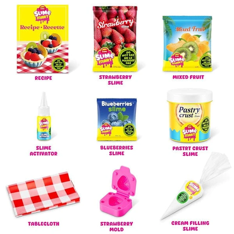 ZURU Slime Mart S1 Small Dessert Bag DIY Realistic Slime Food Clay Cracking Kit (1 Bag) Style Ships Assorted
