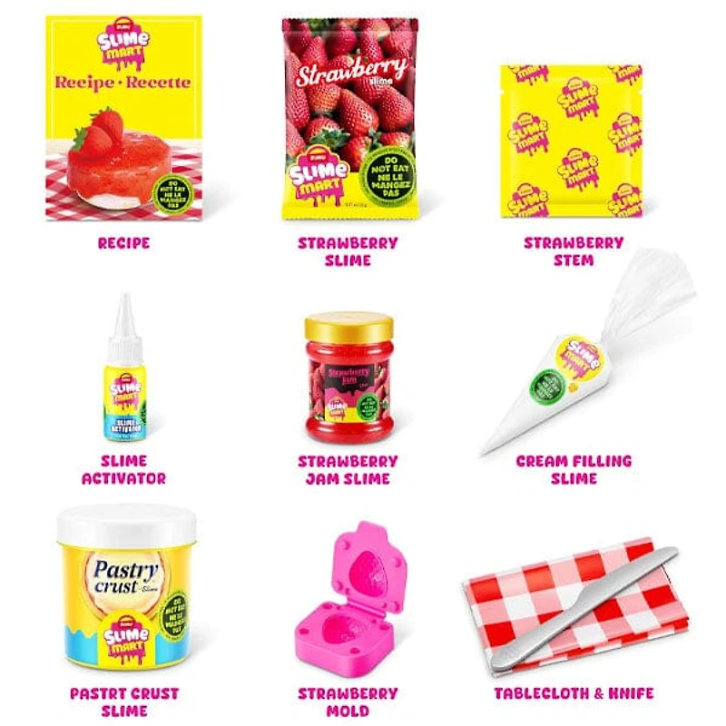 ZURU Slime Mart S1 Small Dessert Bag DIY Realistic Slime Food Clay Cracking Kit (1 Bag) Style Ships Assorted