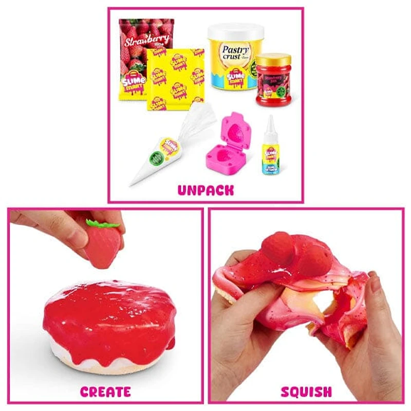 ZURU Slime Mart S1 Small Dessert Bag DIY Realistic Slime Food Clay Cracking Kit (1 Bag) Style Ships Assorted