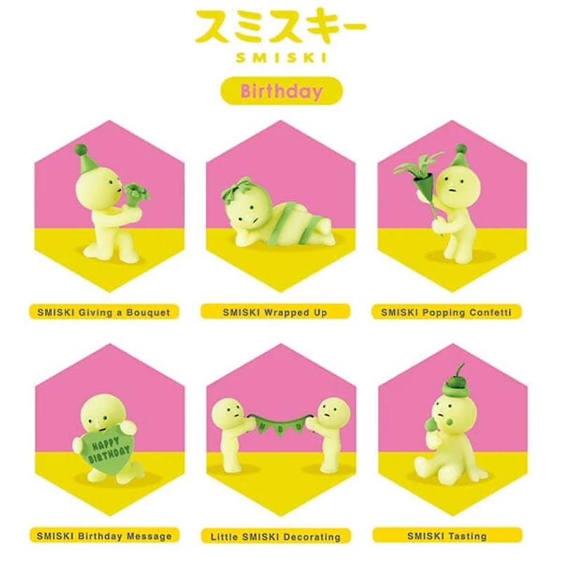 Smiski 10th Birthday Series Collectible Glow in the Dark Figurine Blind Box (1pc)