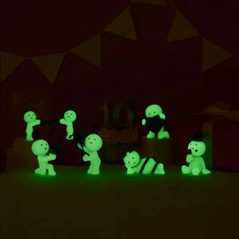 Smiski 10th Birthday Series Collectible Glow in the Dark Figurine Blind Box (1pc)
