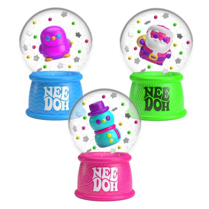 Nee Doh Snow Globe Squishy Fidget Stress Ball Toy (1pc) Style Ships Assorted
