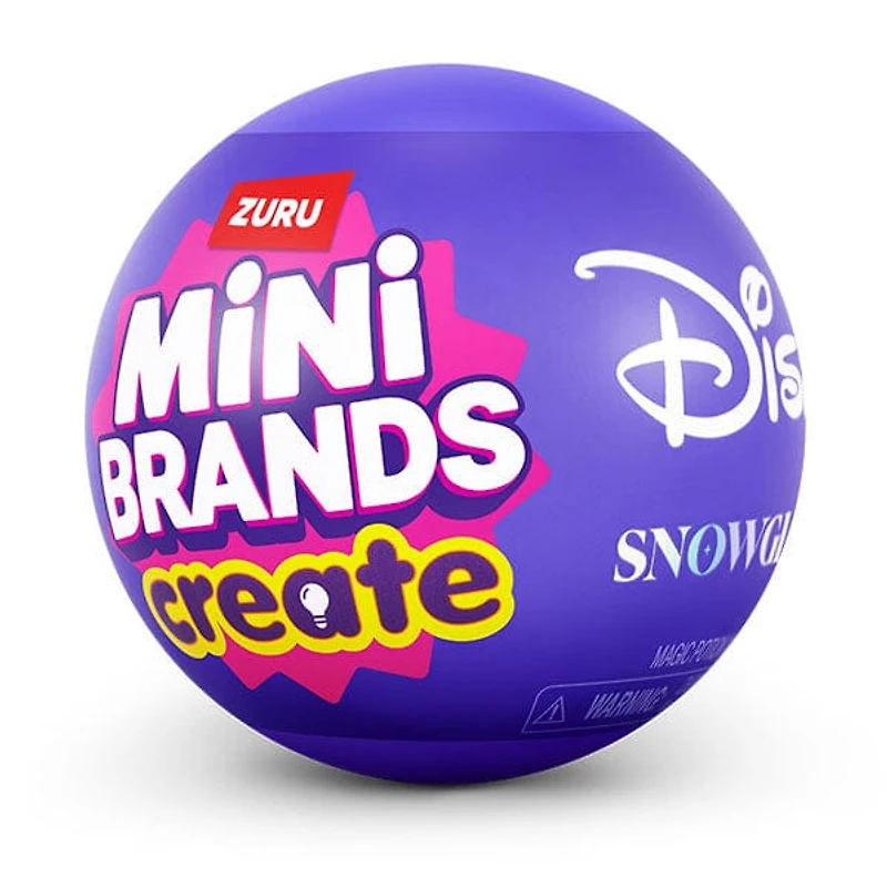 ZURU Mini Brands Create: Disney Snow Globes Series 1 DIY Collectible Capsule