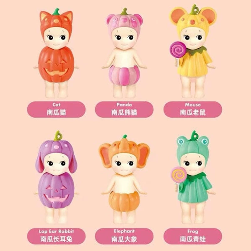 Sonny Angel Collectable Mini Cherub Figurines Pumpkin Patch Series Blind Box (1pc)