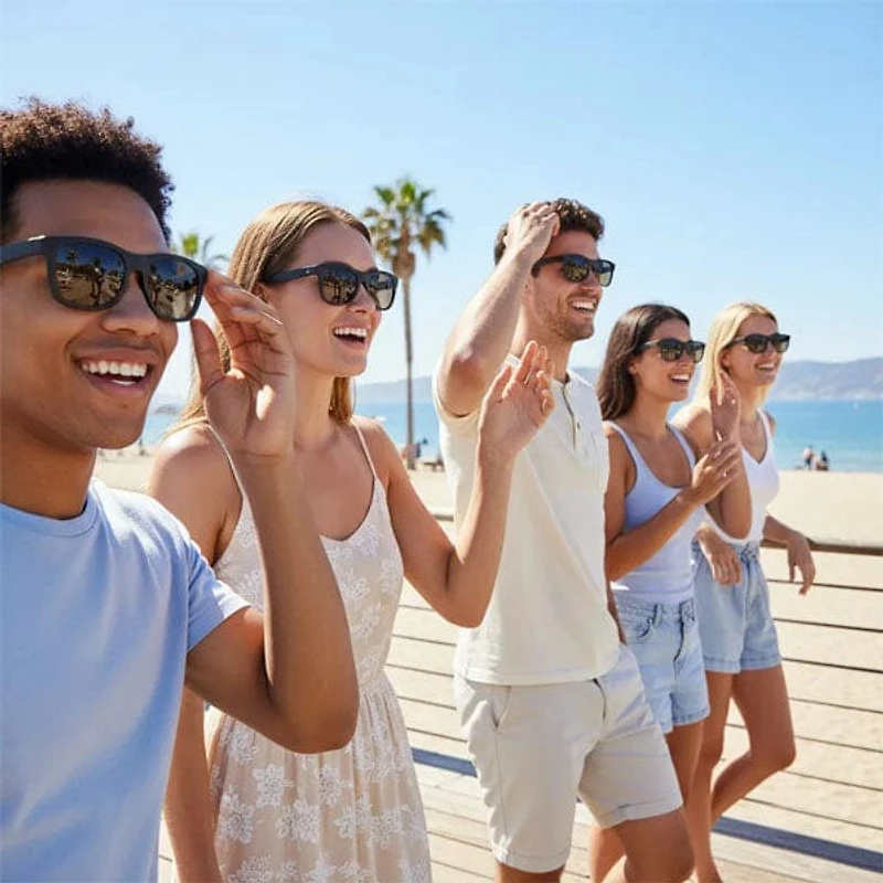 Sentry SoundGlasses Bluetooth Stereo Wireless Sunglasses w/ Built-In Microphone