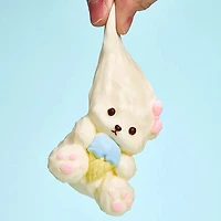 SqueezeSquad Taba Deluxe Premium Silicone Squishy Fidget Toy - Dog w/ Ice Cream Cone