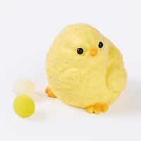 SqueezeSquad Taba Deluxe Premium Silicone Squishy Fidget Toy - Fuzzy Chick