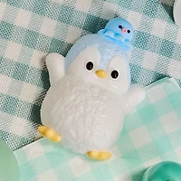 SqueezeSquad Taba Deluxe Premium Silicone Squishy Fidget Toy - Blue Penguin