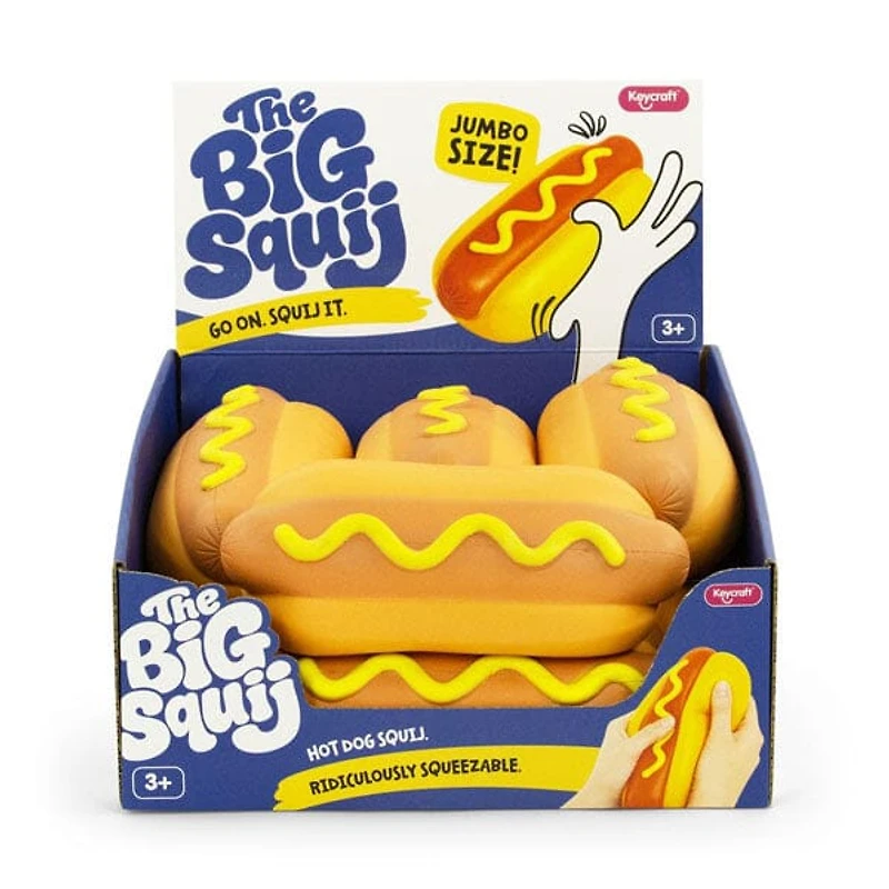 The Big Squij Slow-Rise Squishy Fidget Toy (1pc) Hot Dog