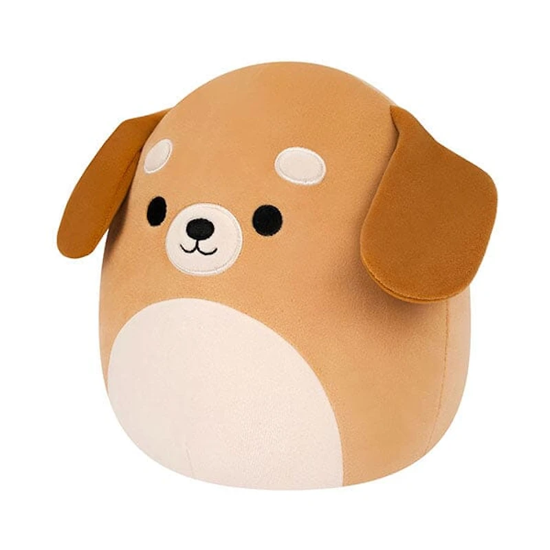 Squishmallows Super Soft Plush Toys 7.5" Sam the Brown Dog (White Belly)