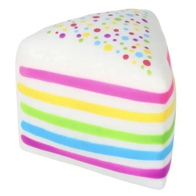 RMS® SmushMart Giant Rainbow Layer Cake Slice Squishy Fidget Toy (1pc)