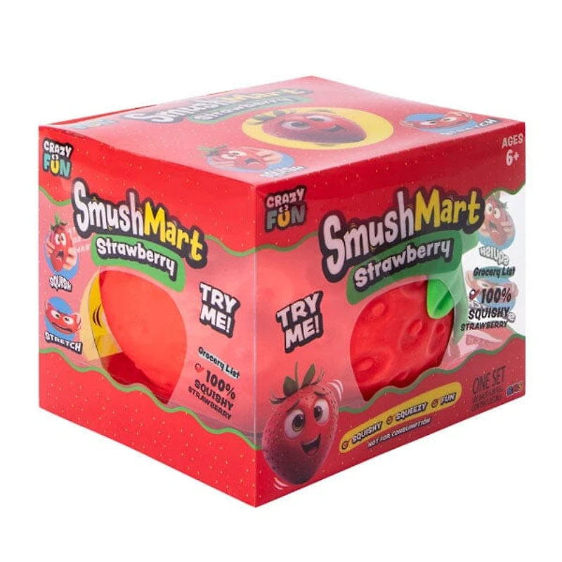 RMS® SmushMart Giant Scented Squishy Strawberry Fidget Toy (1pc)