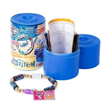 Sticki Rolls Disney's Stitch Wearable Reusable Sticki Band Mystery Capsule (50 Stickers Inside!)