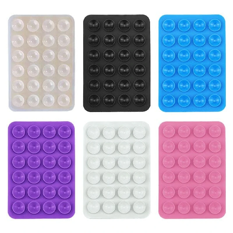 StikGrip Colorful Suction Cup Smart Phone Mounts (6pk)