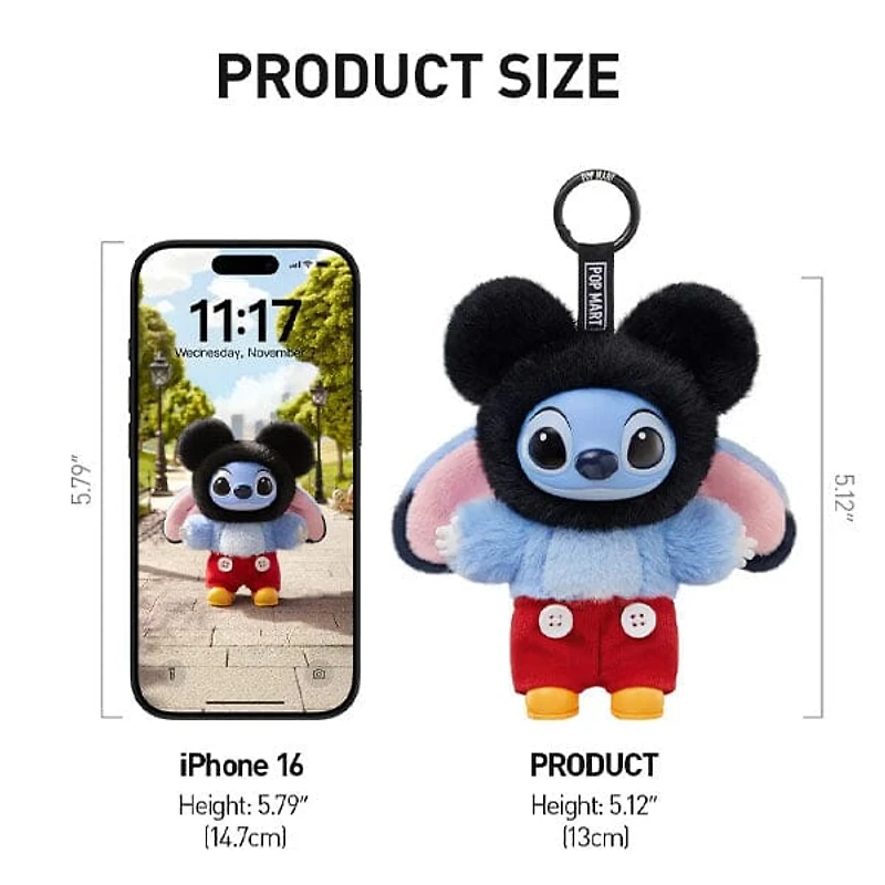 Pop Mart x Disney: Stitch Adventure Series Plush Keychain Blind Box (1pc)