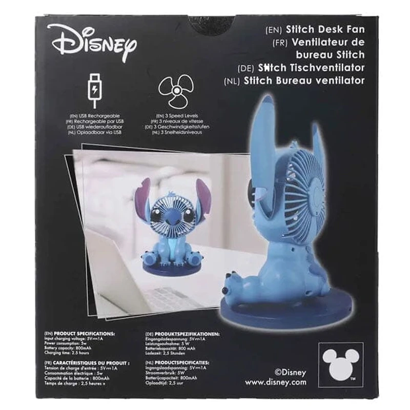 Disney's Stitch Molded Decorative Desk Fan (1pc)