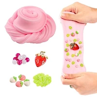 LIT Slime DIY Scented Slime Kit with Charms (1 Jar) Strawberry Blossom