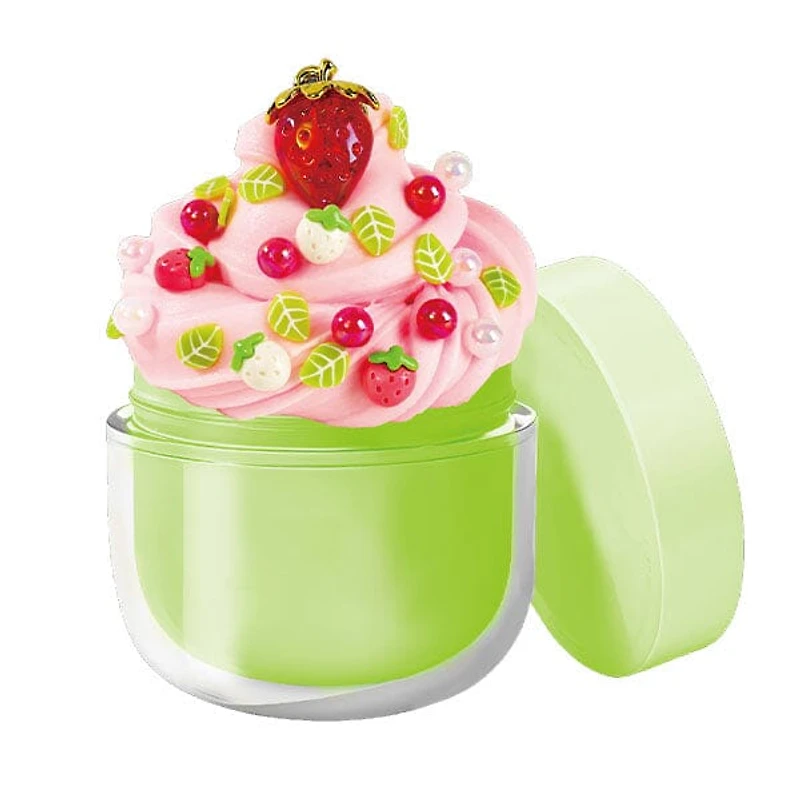 LIT Slime DIY Scented Slime Kit with Charms (1 Jar) Strawberry Blossom