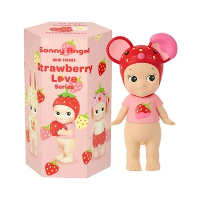 Sonny Angel Collectable Mini Cherub Figurines Strawberry Love Series Blind Box (1pc)