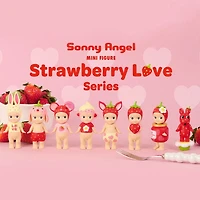 Sonny Angel Collectable Mini Cherub Figurines Strawberry Love Series Blind Box (1pc)