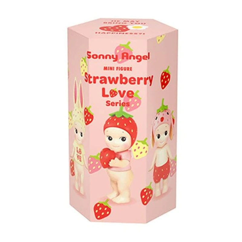 Sonny Angel Collectable Mini Cherub Figurines Strawberry Love Series Blind Box (1pc)