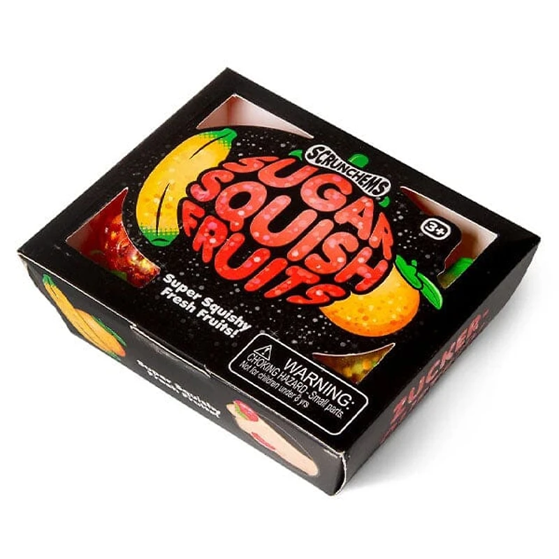 Scrunchems Sugar Squish Fruits Squishy Fidget Toys (3pc)
