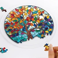 Studio Art DIY Acrylic Suncatcher Puzzle (84 Pieces) Tree Of Life