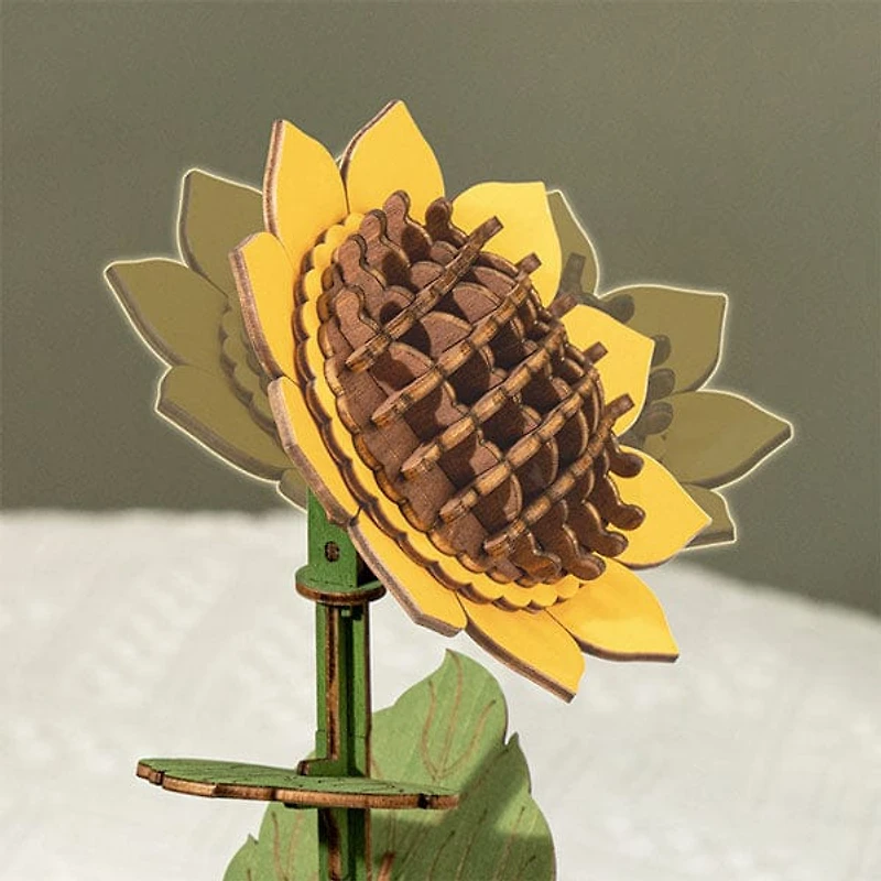 Rowood Sunflower Wooden Bloom Craft DIY Kit (86pc)