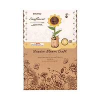 Rowood Sunflower Wooden Bloom Craft DIY Kit (86pc)