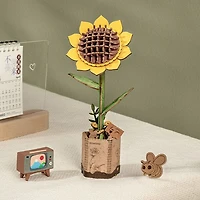 Rowood Sunflower Wooden Bloom Craft DIY Kit (86pc)