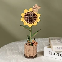 Rowood Sunflower Wooden Bloom Craft DIY Kit (86pc)