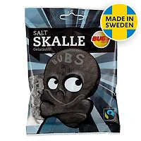 BUBS Godis: Salty Skalle Liquorice Skulls Candy (90g) Made in Sweden