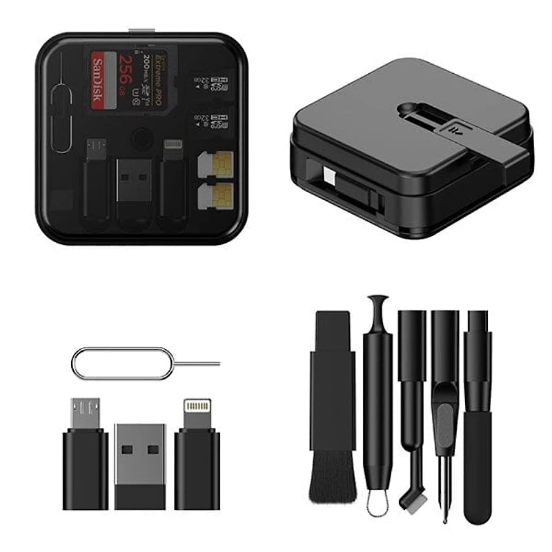 GearWaves All-In-One Tech Kit (13pc) Universal Adapter & Cleaning Kit