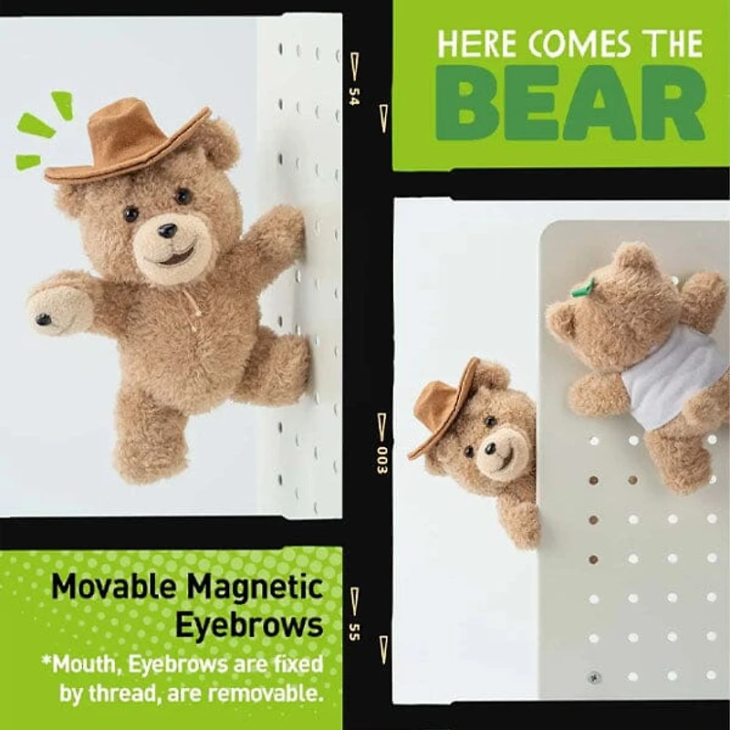 Pop Mart x Ted 2: Teddy Bear Action Series Posable Plush Keychain Blind Box (1pc)