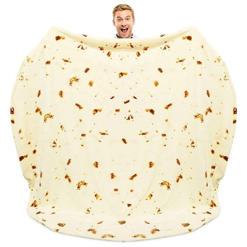 Cozy Cuddler Giant Fleece Tortilla Blanket (80") | As Seen On TikTok!
