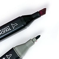 TouchHero Double Tipped Alcohol Based Markers (24 Pack) 1mm & 6mm Tips