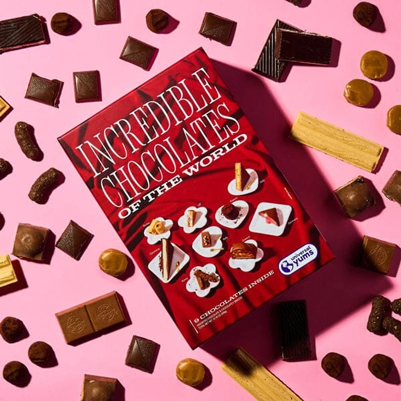 Universal Yums Snack Box: Incredible Chocolates of the World (9 Pieces)